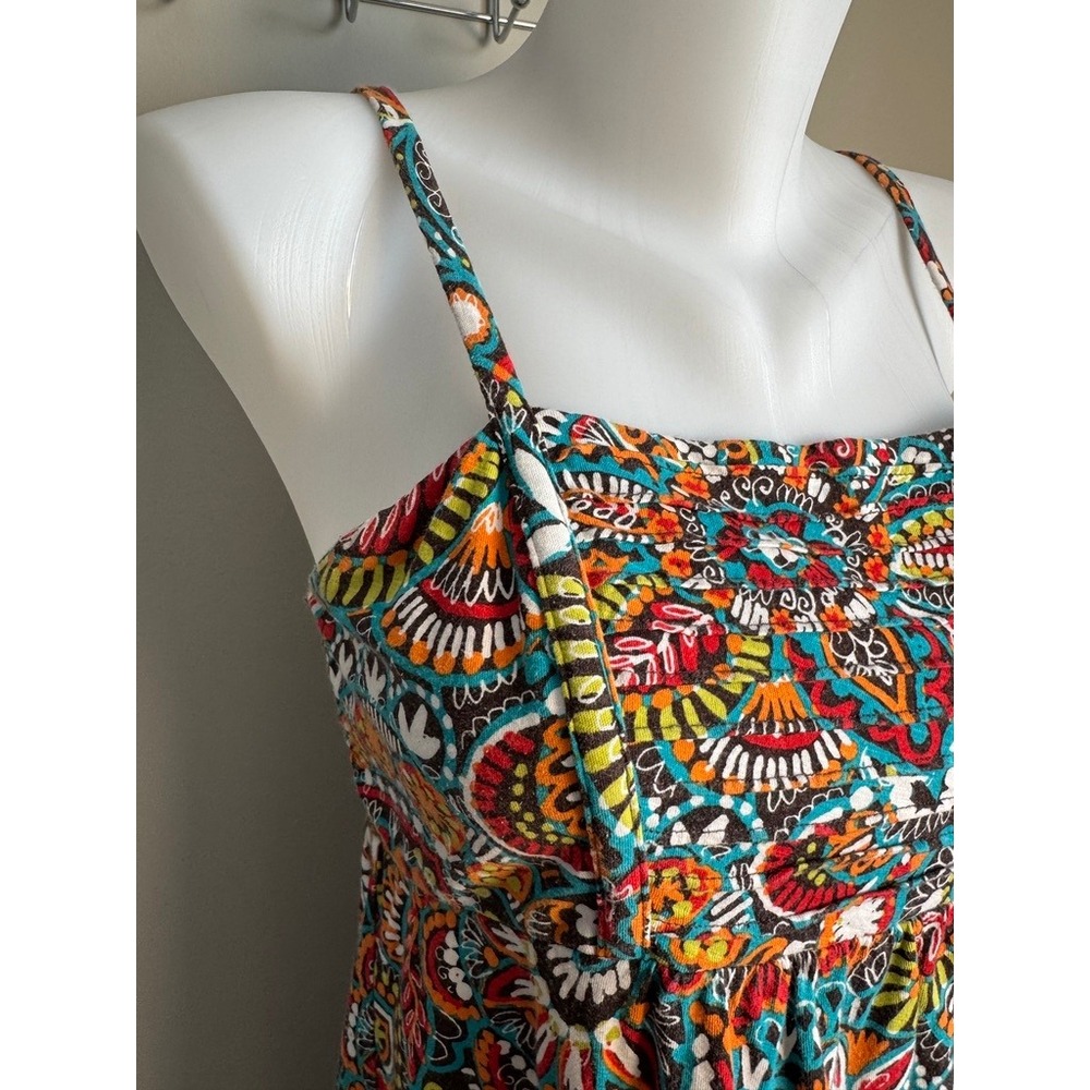 Tommy Bahama Paisley Floral Cotton Knit Sundress Sleeveless Multicolor XS Resort - Picture 2 of 12